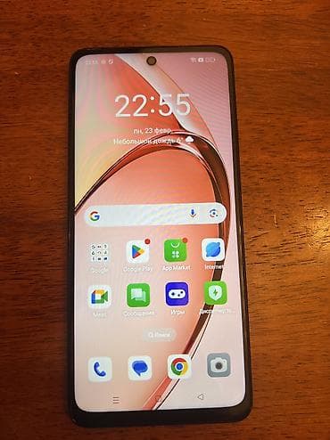 telefon satsi: Oppo A3x, 64 GB, rəng - Bənövşəyi, Barmaq izi — 1