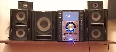 radio usb bluetooth: - Brend/model: Sony (mini sistem, mərkəzi blok və 2 böyük ön akustik — 1