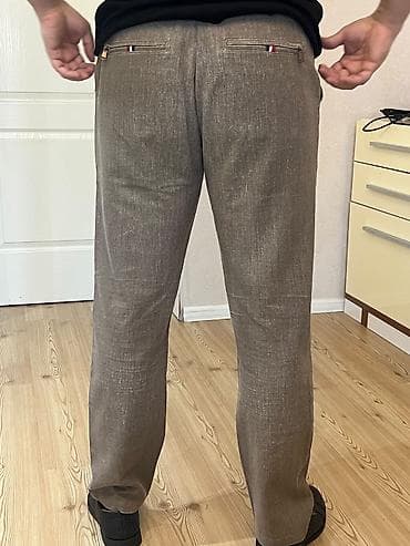 Şalvarlar: Yarım klassik Şalvar, Moncler, XL, rəng - Qəhvəyi — 3