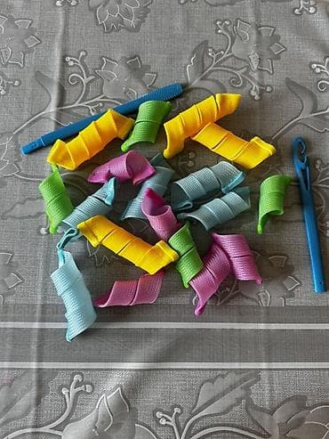 parfois az: Saç burma seti – Curlformers tipli elastik burma lentləri və tətbiq — 1