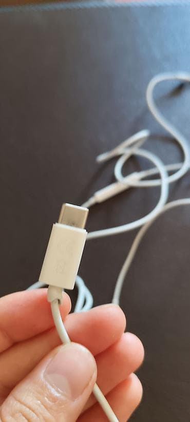 Б/у Проводные Наушники, Apple, цвет - Белый