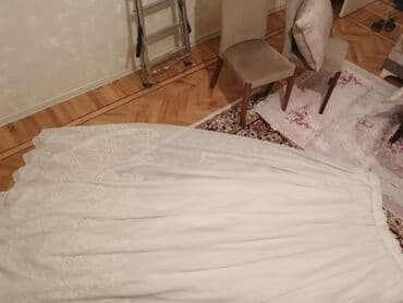 Rum ştorları: 4metr karniz üçün 10metrden qoşa sklad tikilmiş kətan pərdə — 3