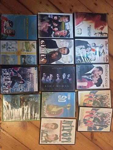 bluetooth qulaqciq satisi: DVD disklər seriyallar hamısına cəmi 9man sayı çoxdur qəpikqruşa düşür — 1