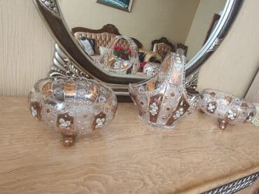 şəkil albomu: Təmiz Çexiya istehsalı Bohemia üslubunda bəzəkli kristal dəst - — 4