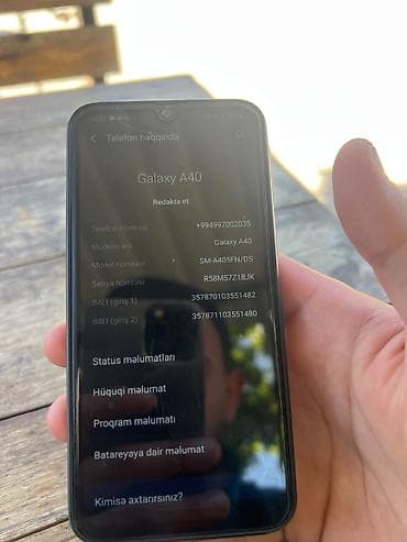 flas kart: Samsung Galaxy A40, 64 GB, rəng - Göy, İki sim kartlı — 2