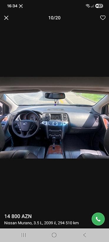 şlanq satışı: Nissan Murano: 3.5 l | 2009 il Krossover — 1