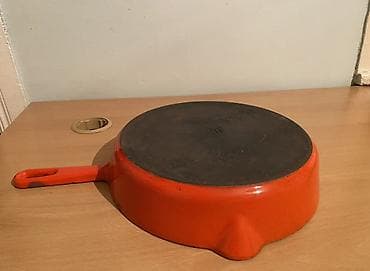 tava tefal: Tava, rəng - Qırmızı, Çuqun — 4