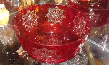 Duz istiot qabları: Sovetin rengli xrustal meyve qabidir. Servant malidir islenmeyib — 1