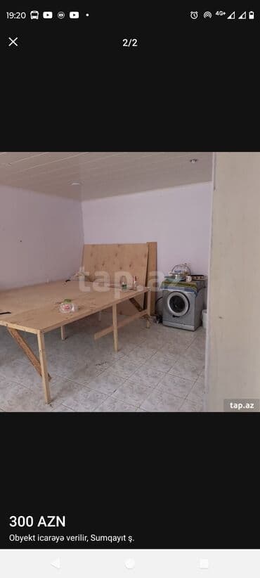 sumqayıt: Icarəyə verilir. Pioner marketin yaxınlığında 45 ci mikrarayon. Oba — 2