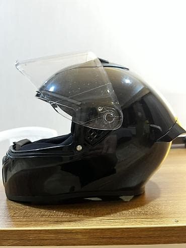 nnb moto: Vega tam üzlü motosiklet dəbilqəsi - Rəng: qara, parlaq örtük - Ön — 5