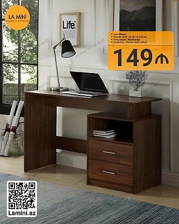 panel aboylar: Düz masa, Stulsuz, Polkalı, Siyirməli, Teksturalı laminat — 1