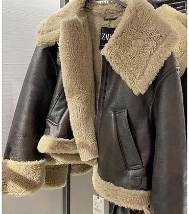 dəri kurtqa: Pencək, Zara, Dəri, S — 1