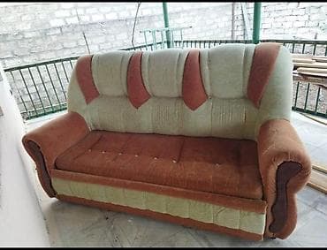 İşlənmiş, Klassik divan, Kreslo, Divan, Bazasız — 1
