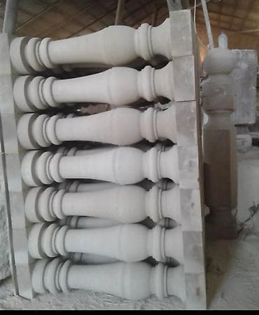 demir mehecerler: Məhsul: Daş balyustrada və sütun elementləri Təsvir: - Təbii daşdan — 10