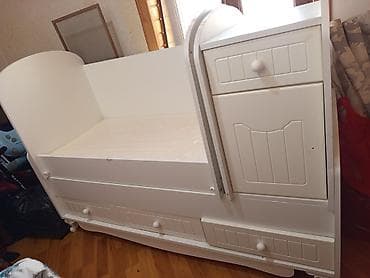 genc mebelleri: Oğlan və qız üçün, Dördbucaq, Beşik, Dəstsiz, Matras ilə, Yellənmə mexanizmsiz — 1