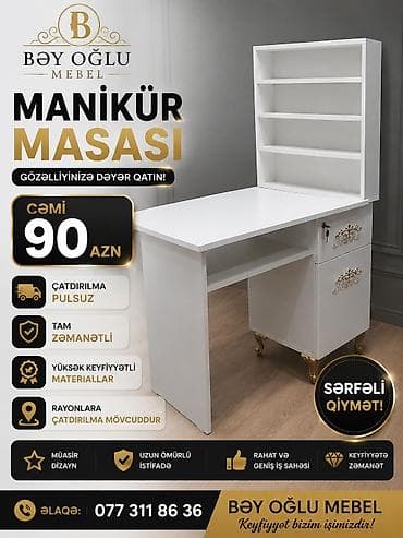 Yeni, Manikür üçün masa, Güzgüsüz