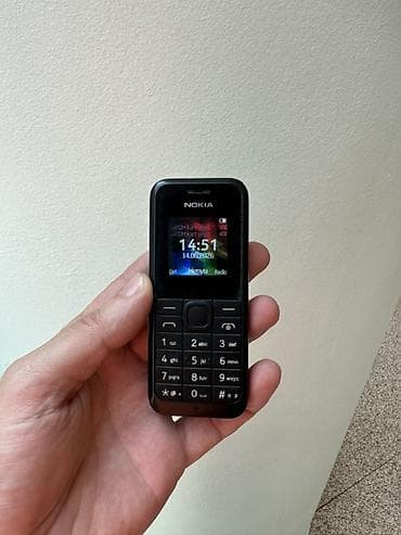 philips xenium 9@9h: Nokia 105 4G, < 2 GB Memory Capacity, rəng - Qara, İki sim kartlı — 1