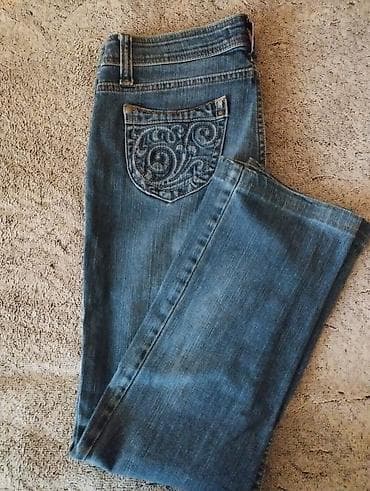 cutluk geyimleri: Qadınlar üçün 3 ədəd cins şalvar dəsti - Rəng: açıq və orta mavi — 2