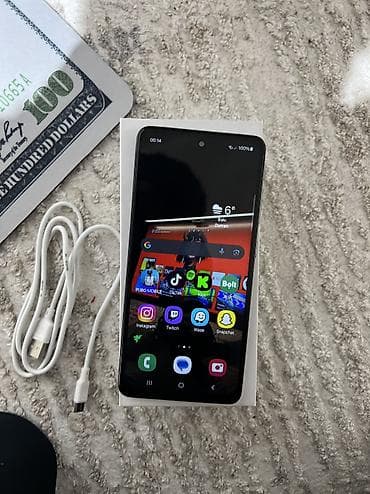 Samsung Galaxy A52, 128 GB, rəng - Qara, Barmaq izi, Face ID