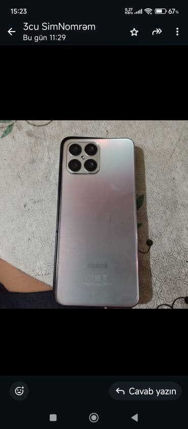 Honor X8, 128 GB, İki sim kartlı