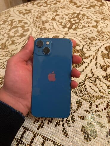 ekran şekilleri: IPhone 13, Голубой, Face ID — 6