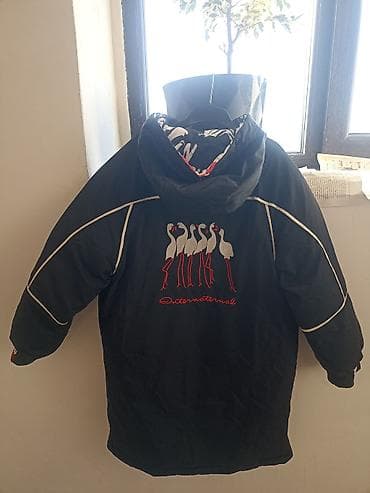 Üst geyimləri: Qış parka gödəkçə - Rəng: qara (ağ kontur xətləri ilə) - İçlik — 2