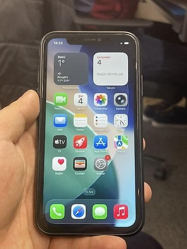 6 ayfon: IPhone 11, 64 GB, Deep Purple, Zəmanət, Sənədlərlə — 3