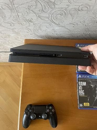 cd disk: Sony PlayStation 4 Slim 1 TB oyun konsolu Xüsusiyyətlər: - Model: PS4 — 2