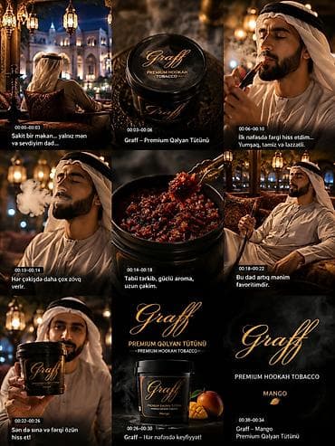 Graff – Premium Qalyan Tütünü • Növ: Mango aromalı premium qalyan — 1