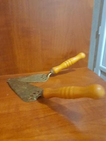 sap: 2 ədəd mətbəx üçün tort/piroq spatulası dəsti. Metal başlıqlı və — 1