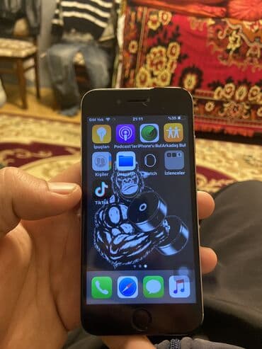 telefon nömrəsi: IPhone 6, 16 GB, Natural Titanium, Barmaq izi — 3