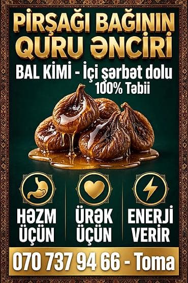 seyif qapi: Məhsul: Pirşağı bağının quru ənciri Xüsusiyyətlər: - 100% təbii - Bal — 1