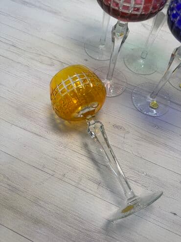 şüşə banka istehsalı: Qədəhlər, Xrustal, 6 ədədli dəst, 200 ml, Almaniya — 2