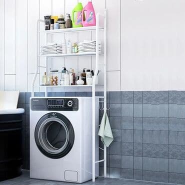 esyalari duzmek ucun yer: PaltaryuyanUnitaz ətrafı paslanmayan poladdan çoxfunksiyalı rəf — 1