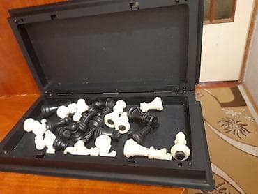 İdman və istirahət: Maşınlıq plastik şahmat dəsti - Taxta: qatlana bilən, plastik — 2