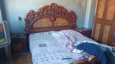 стеклянная тумба под телевизор: Двуспальная кровать, Шкаф, Трюмо, Тумба — 3