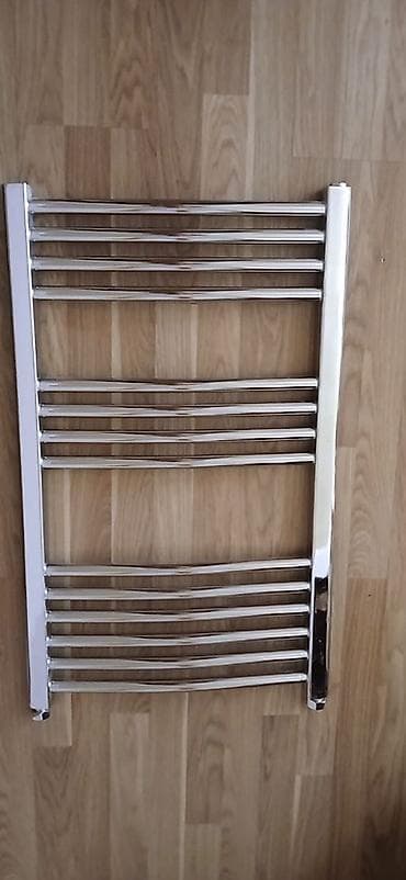 desmalar: Xrom örtüklü dəsmal radiatoru (hamam üçün) - Material: möhkəm polad — 2