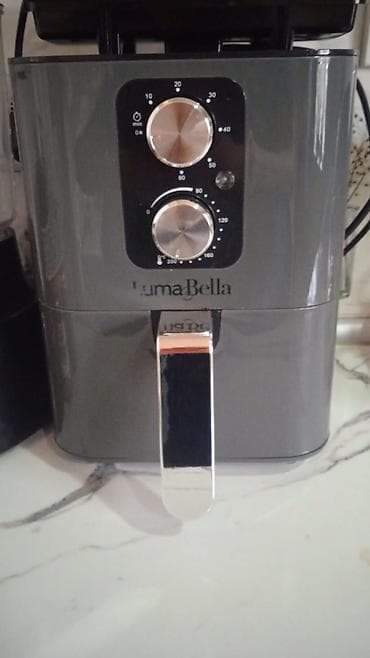 LumaBella hava fritözü (air fryer) - Rəng: tünd boz, xrom tutacaq - — 1