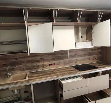 xaş sifarişi: Sifarişlə mətbəx dəsti, Özü çəkən petlələr, MDF, Kredit yoxdur, Pulsuz çatdırılma — 5