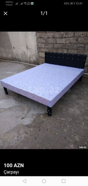 Çarpayı təzə Hazırları var Çatdırılma var 1 nəfərlik 60 manat 2 — 1
