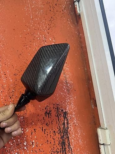 disk teker mersedes: Motosiklet üçün yan güzgülər – karbon naxışlı, aerodinamik dizayn - — 1