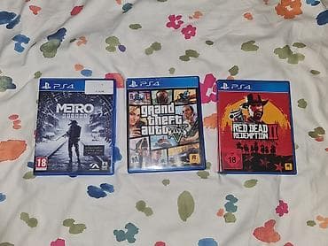 Видеоигры и приставки: Игры для PS4 (Все диски в идеальном состоянии) Metro Exodus — 40 GTA — 1
