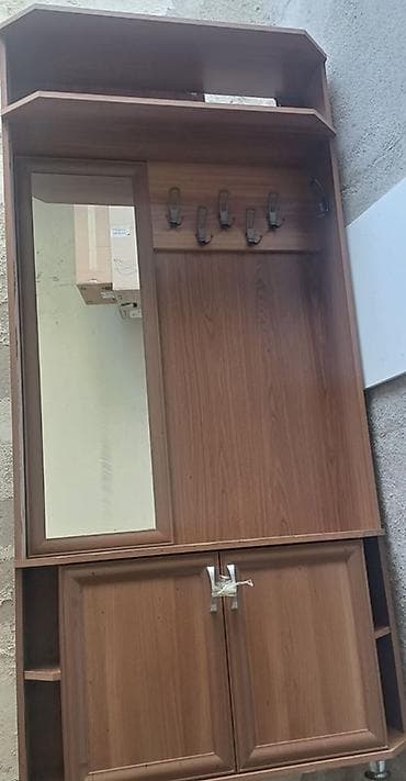 paltar dolablari: Dəhliz üçün funksional şkaf-komod - Material: ağac teksturalı — 1