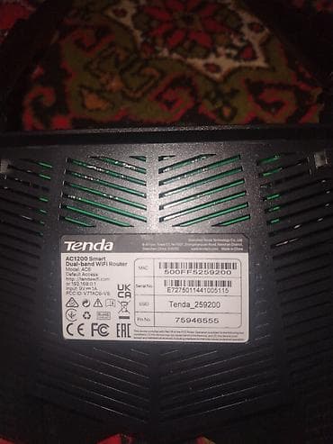 tenda modem: Tenda AC6 – AC1200 Smart Dual-band WiFi Router Xüsusiyyətlər: - İki — 4