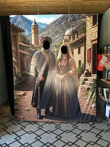 panel aboy: Fotozon poster panelləri – üz üçün deşikli dekor fonlar Məhsul — 2