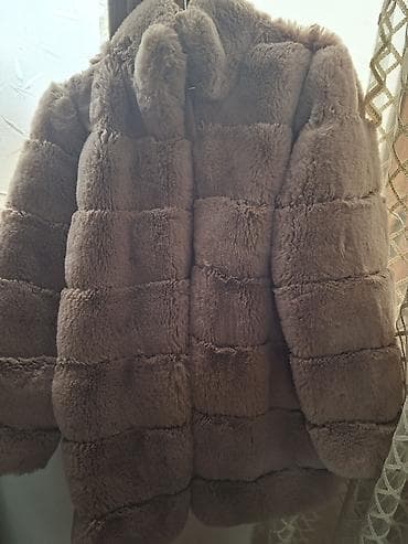 optimals hydra care: Şık qadın kürkü (eko-kürk) - Rəng: bej/taup (neytral, asan — 2