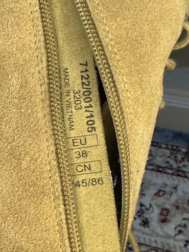 herbi botinkalar: Zara, Ölçü: 38, rəng - Bej, İşlənmiş — 6