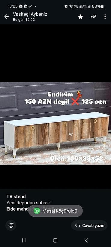 televizor atliqi: Siyirməsiz, Polkalı, Zəmanətsiz, Kredit yoxdur — 10