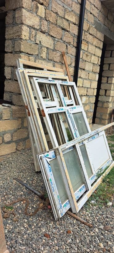 pəncərə reşotkası: İşlənmiş İki qat şüşə paketi Plastik pəncərə, Еni: 120 sm, Uzunluğu: 175 sm — 1