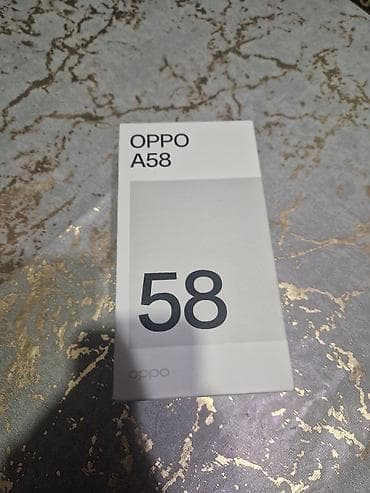 Oppo A58 4G, rəng - Qara, Barmaq izi